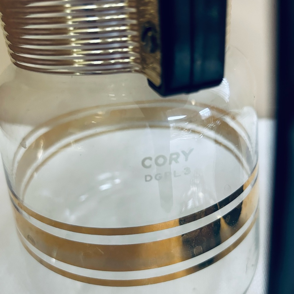 Vintage Cory Glass Percolator, Stovetop Coffee Pot, Retro MCM Coffeemaker - Picture 8 of 9